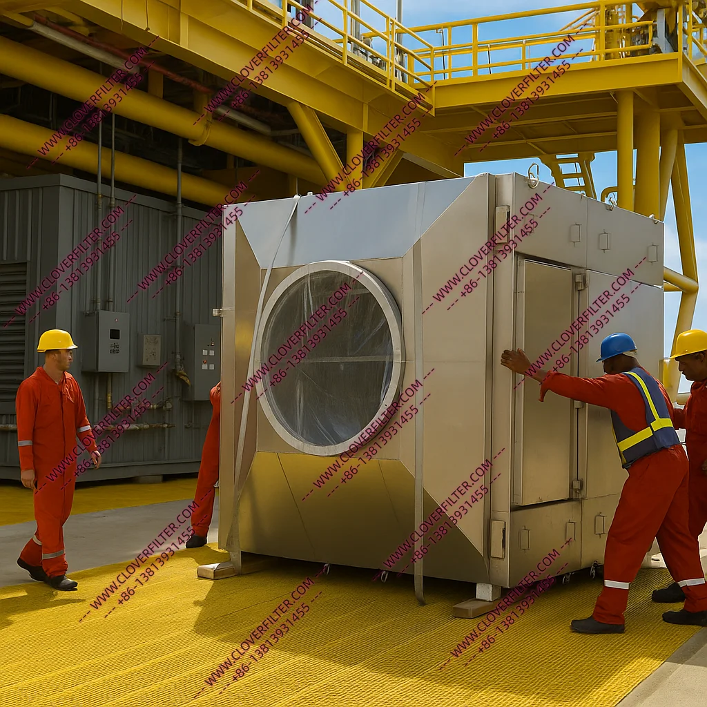 Automatic Roll Air Filters for Offshore Drilling Platforms ― Protecting Compressor Rooms and Control Cabins from Salt Mist and Dust Corrosion